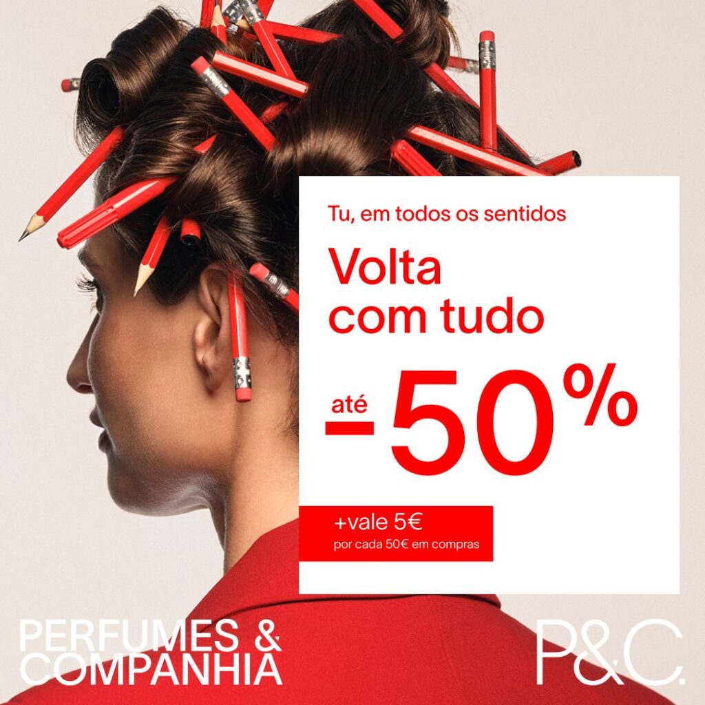 Promoções até -50% + Vale 5€ por cada 50€ em compras